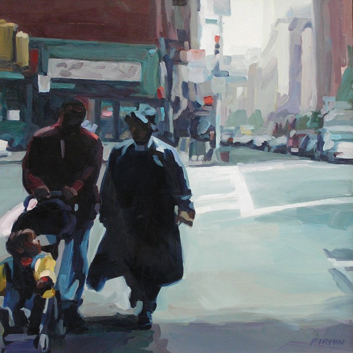 "Couple With Child, 7th Avenue South"