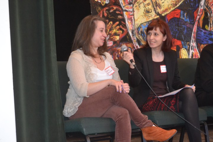 Mystery Writer Jenny Milchman with Consultant Simona David at WIM's Book Festival in 2015